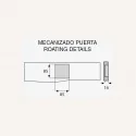Tirador de Zamak Metalizado Cromo Mate 7218