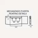 Tirador de Zamak Metalizado Cromo Mate 4089E