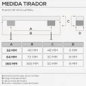 Tirador de Zamak Cromo Mate 5011E