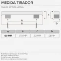 Tirador de Zamak Bronce 2461