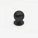 Pomo de Zamak Negro Mate 3441