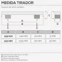 Tirador de Zamak Negro Mate 4741