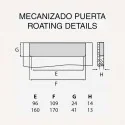 Tirador de Zamak Negro Mate 4036E