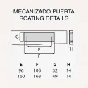 Tirador de Zamak Metalizado Cromo Mate 4057E