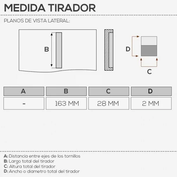 Tirador de Zamak Negro Mate 4082E