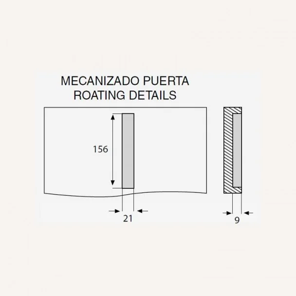 Tirador de Zamak Negro Mate 4082E