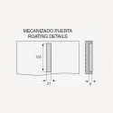 Tirador de Zamak Negro Mate 4082E