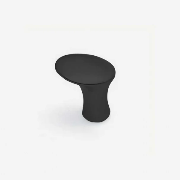 Pomo de Zamak Negro Mate 3497