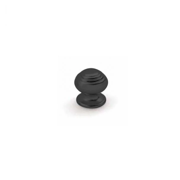 Pomo de Zamak Negro Mate 3507