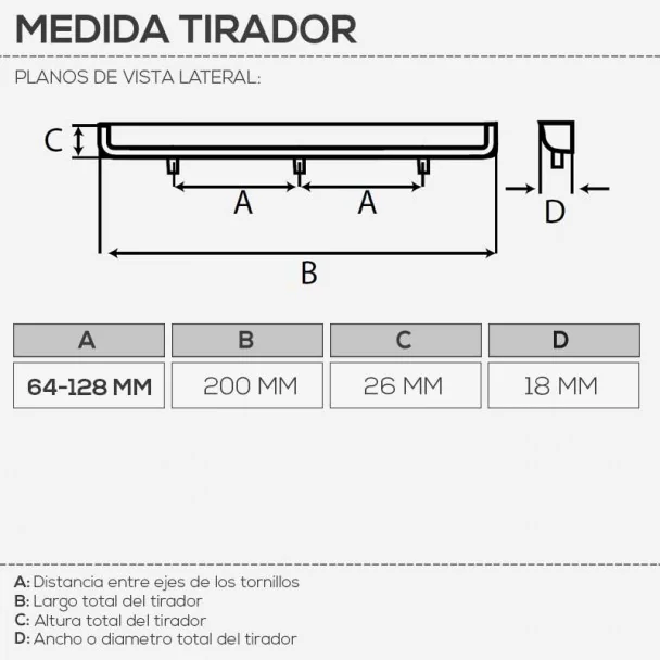Tirador de Zamak Metalizado Cromo Mate 4090E