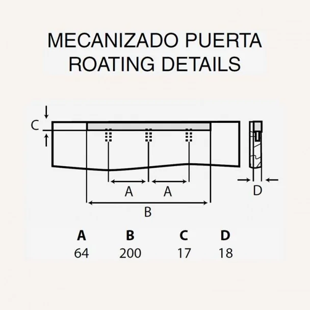 Tirador de Zamak Metalizado Cromo Mate 4090E