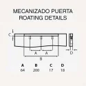 Tirador de Zamak Metalizado Cromo Mate 4090E