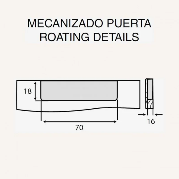 Tirador de Zamak Metalizado Cromo Mate 4025E