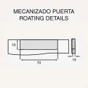 Tirador de Zamak Metalizado Cromo Mate 4025E