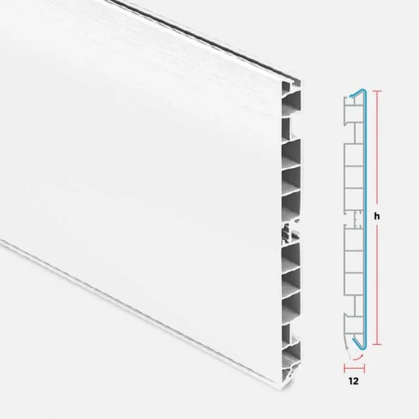 Zócalo de PVC Blanco para Rodapié Cocina