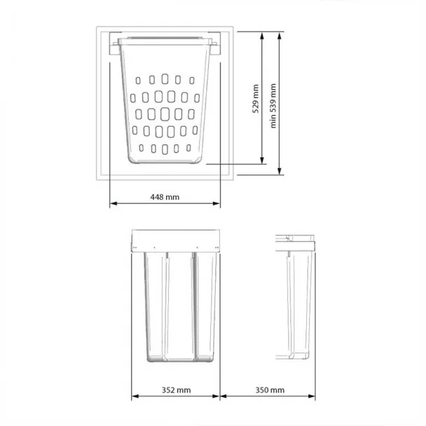 Tolva Extraíble para Ropa Compact