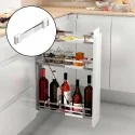 Juego Separadores Botellero Flat Cromo (4 uds)
