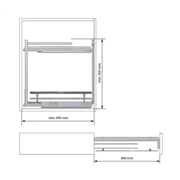 Soporte Extraíble para Paños Cocina Flat Cromo