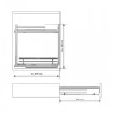 Soporte Extraíble para Paños Cocina Flat Cromo