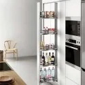 Kit Bastidor Columna Extraíble Slim Flat Cromo