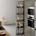 Kit Bastidor Columna Extraíble Slim Flat Antracita