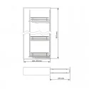 Kit Bastidor Columna Extraíble Slim Flat Antracita