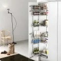 Kit Columna Despensero Extraíble Flat Cromo