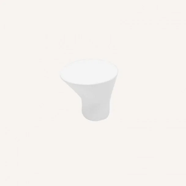 Pomo de Zamak Blanco Mate 3488
