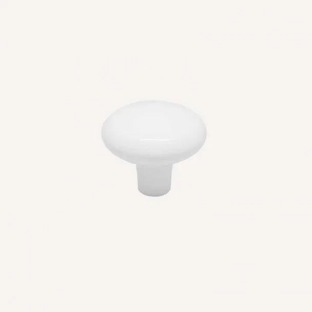Pomo de Zamak Blanco Mate 3458