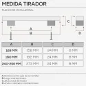 Tirador de Zamak Blanco Mate 4706