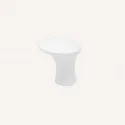 Pomo de Zamak Blanco Mate 3497