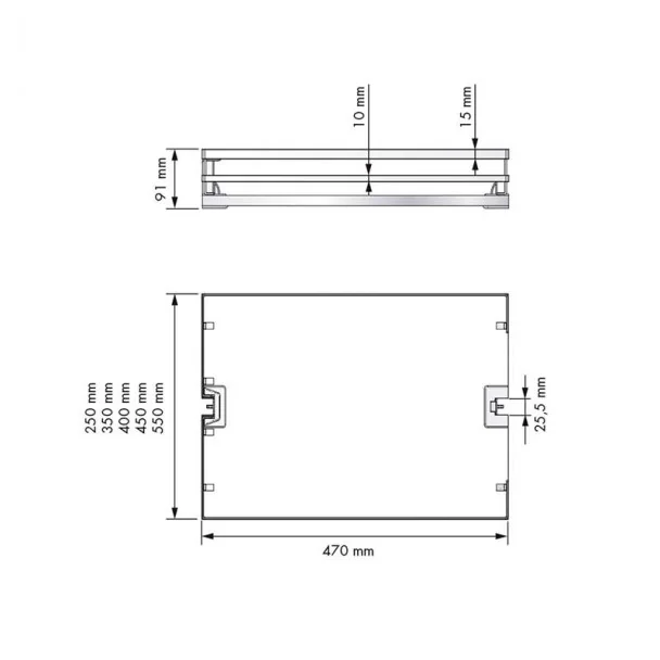 Cestillo para Columna Extraíble Flat Cromo