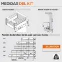 Cacerolero Interior Gris 30 kg Tandembox Antaro D para Cocina