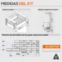 Cacerolero Interior Gris 65 kg Tandembox Antaro D para Cocina
