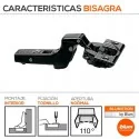 Bisagra Súper Acodada 110º Ónix Blumotion