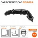 Bisagra 155º Ónix Clip Top sin Muelle