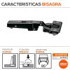 Bisagra 95º Ónix Clip Top sin Muelle