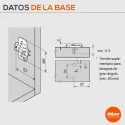 Base en Cruz con Excéntrica Ónix