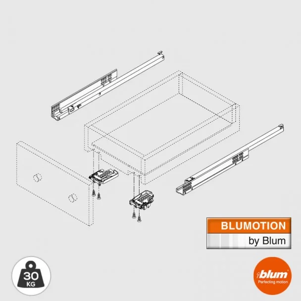 Juego de Guías Tandem Blumotion Extracción Parcial 30 kg