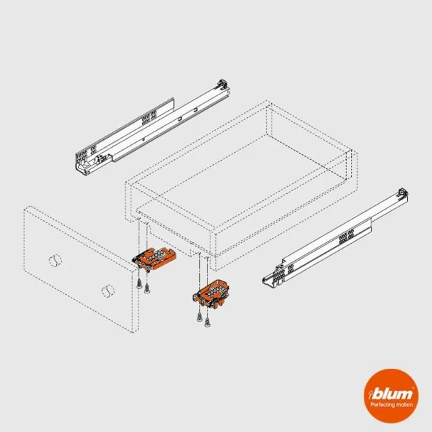 Juego de Acoplamiento para Guías Blum Tandem