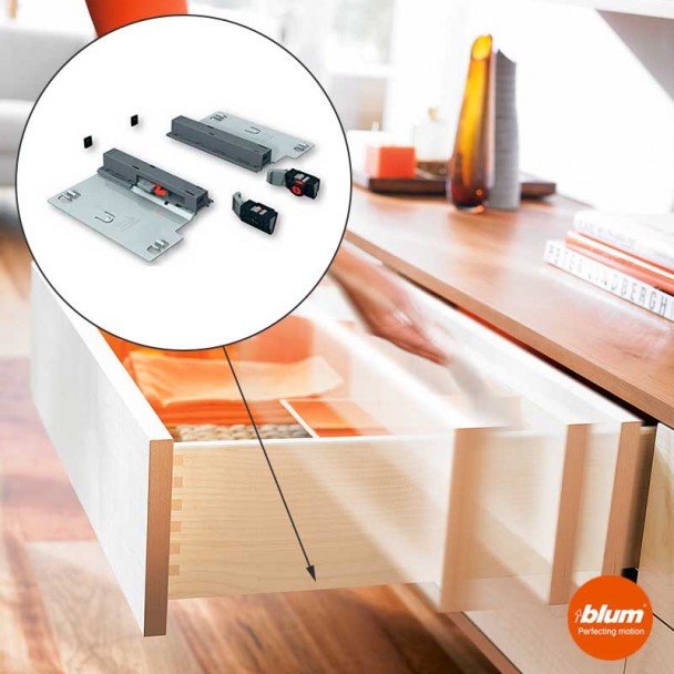 Sistema TIP-ON 30 kg para Guías Blum Tandem