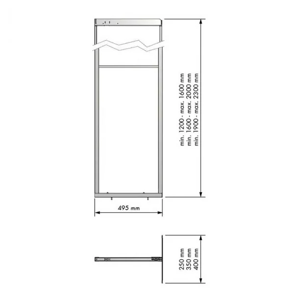 Bastidor Columna Extraible