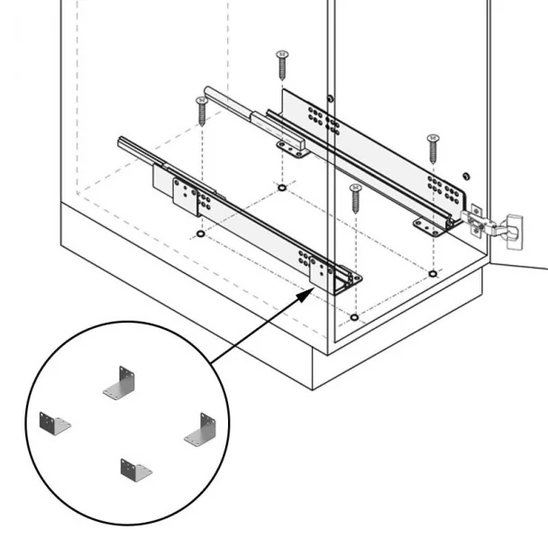 Juego Escuadras Fijación Basal (4 uds)