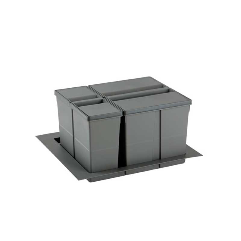 Conjunto Cubos de Basura para Cajón de Cocina 600/800/900 mm