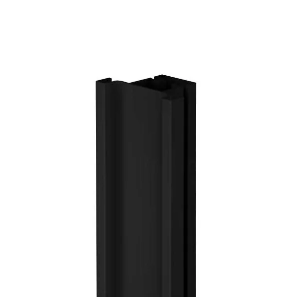 Perfil Gola Vertical Intermedio Negro 8012