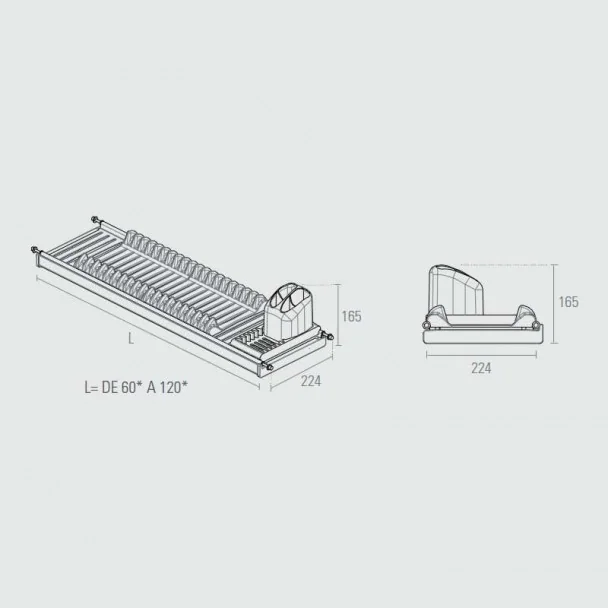 Escurreplatos Modular Acero Inoxidables con Bandeja