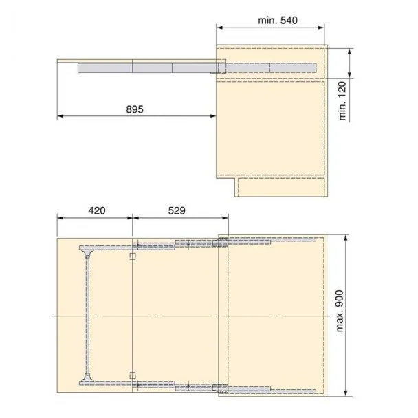 Guías para Mesa Extensible Lunch