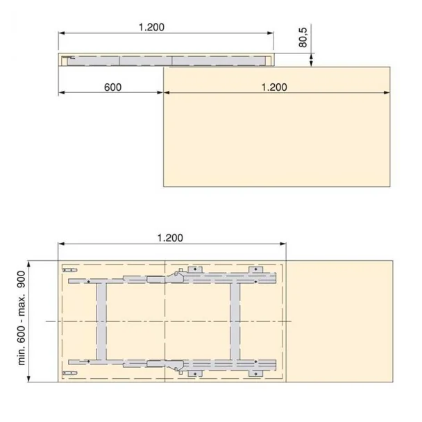 Guías para Mesa Deslizante Twice Top
