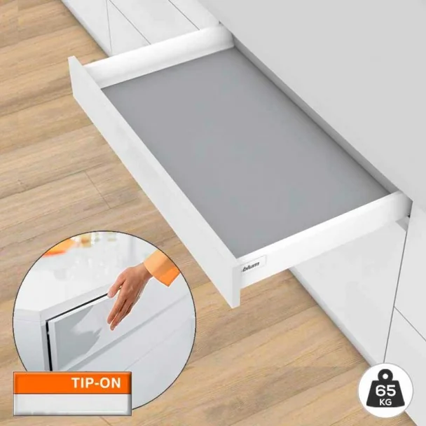 Cajón Blanco TIP-ON BLUMOTION 65 kg Tandembox Antaro M