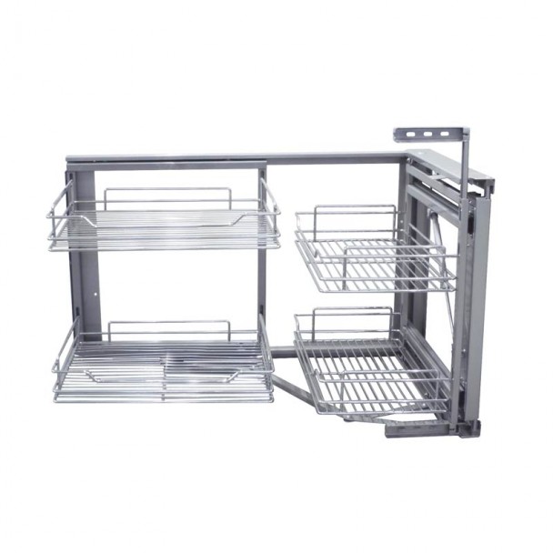 Rinconero Supra para Mueble de Cocina, Cromado